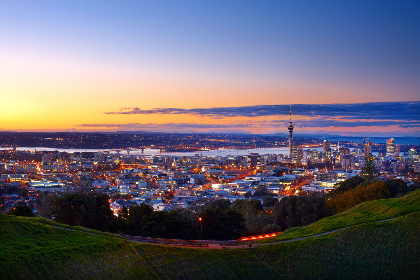 1. Auckland Evening view of Auckland city from Mt Eden CREDIT Chris McLennan.jpg
